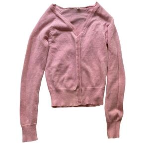 Girls Pink Cardigan
